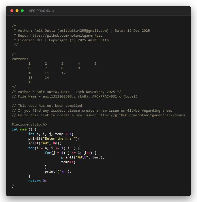 Pattern: 	1       2       3       4       5 	6       7       8       9 	10      11      12 	13      14 	15